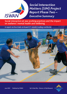 Front cover ISWAN Sim Project Phase Two Report Executive Summary